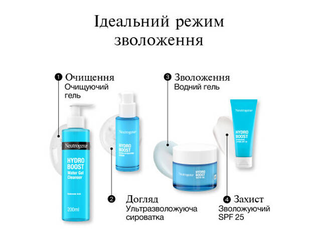 Крем для обличчя Neutrogena Hydro Boost Зволожуючий SPF 25 50 мл (3574661351711) - Фото 8