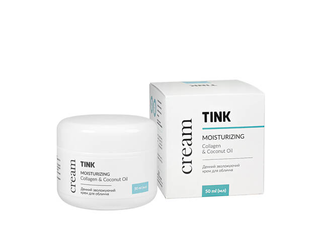 Крем для лица увлажняющий Tink Collagen&Coconut Oil дневной 50 мл
