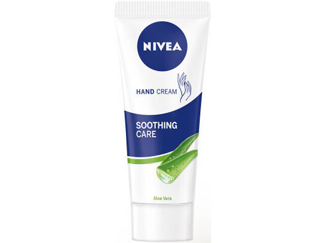 Крем для рук Nivea Зволожуючий з алое вера та олією жожоба 75 мл (4005808052356) - Фото 1