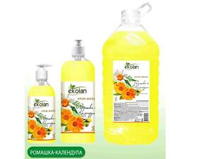 Крем-мыло Ромашка-Календула 1л запас push-pull ТМ EKOLAN