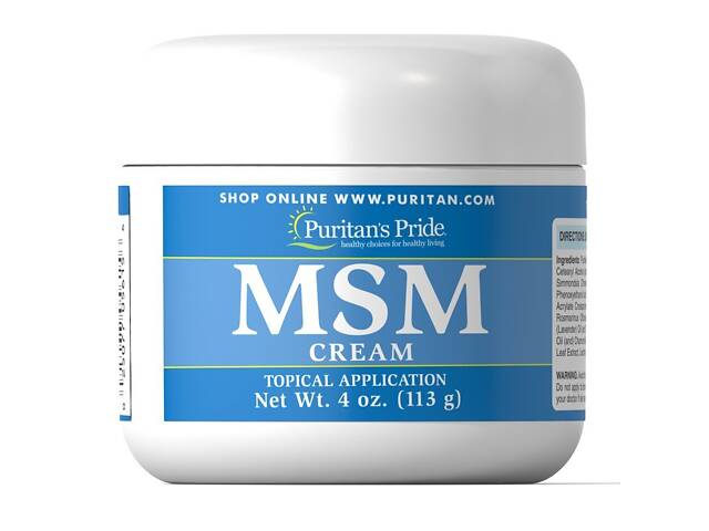 Крем с МСМ (метилсульфонилметаном), MSM Cream, Puritan's Pride, 113 мл Крем с МСМ (метилсульфонилметаном), MSM Cream, Puritan's Pride, 113 мл