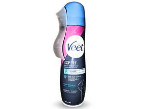 Крем-спрей Veet для депиляции волос на чувствительных участках тела и бикини 150 мл. с лопаткой в ​​наборе Veet Crema Sp