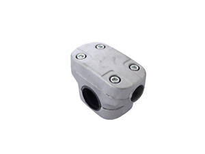 Кріплення ручки Асеса алюмінієве 28 мм з гумкою (6122R)