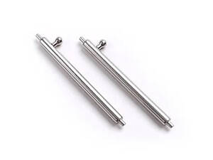 Крепление с зацепом шпилька втулка-иголка для ремешка часов шириной 22 mm (пара 2 шт)