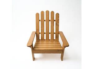 Крісло дачне дерев'яне складне шезлонг для зони відпочинку будинку, дачі, саду, веранди із сосни, колір дуб
