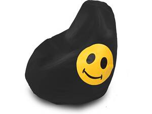 Крісло груша Оксфорд Смайл чорна