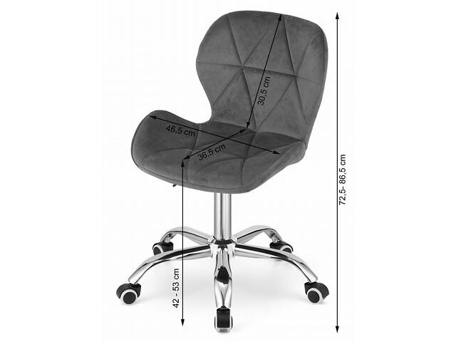 Кресло LEOBERT AVOLA 73,5х46,5 см Серый - Фото 9