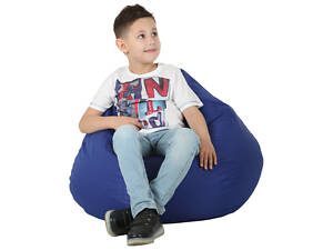 Крісло-мішок Груша Хатка середня Синя (підліткова)