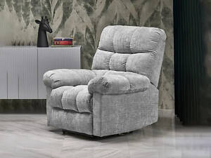 Крісло-реклайнер з електроприводом Amore, сірий