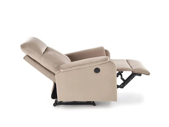Крісло реклайнер з електроприводом Crocus, бежевий Bluvel 40 - Фото 3