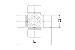 Крестовина вала карданного U125