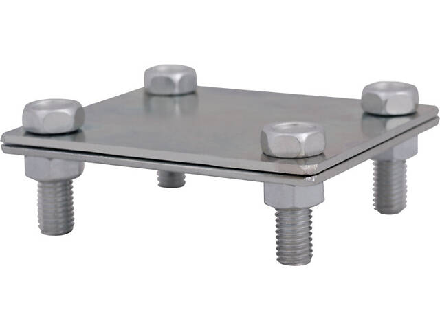 Хрестовий з'єднувач смуга-смуга 70x70мм для плаского провідника 40мм оцинкована сталь [z0020019] E.NEXT - Фото 1