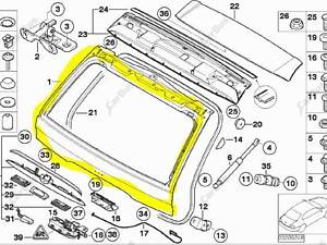 Крышка (дверь) багажника BMW X5 E53 (2003-2006) рестайл, 41627126015