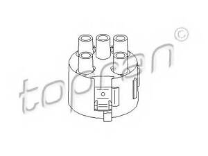 Крышка распределителя зажигания TOPRAN 100277 на AUDI 4000 (81, 85, B2)