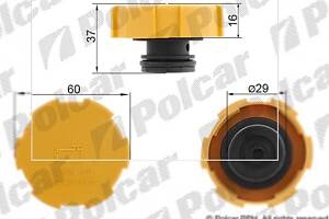 Кришка розширювального бачка Saab 9-3 II 2002-2011 POLCAR A2736