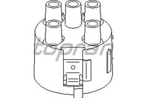 Кришка трамблера на VW PASSAT B3 - 1.6 /1.8 - TOPRAN (Німеччина) - HP100277