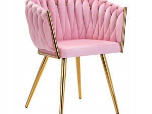 Крісло для вітальні IMPERIA велюр Рожевий