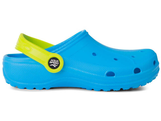 Кроксы Aqua Speed LIMA 9958 голубой, желтый Дет 32 555-02 32 - Фото 4