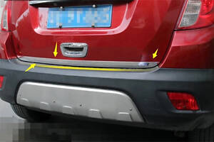 Кромка багажника (нерж.) Carmos - Турецкая сталь для Opel Mokka 2012-2021 гг