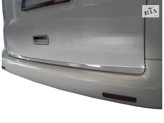 Кромка багажника (нерж.) Carmos, Дверь ляда - вверх открывается для Volkswagen T5 2010-2015 гг