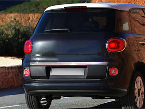 Кромка багажника (нерж.) OmsaLine - Итальянская нержавейка для Fiat 500/500L