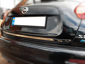 Кромка багажника (нерж.) OmsaLine - Итальянская нержавейка для Nissan Juke 2010-2019 гг