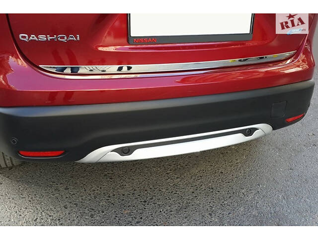 Кромка багажника (нерж.) OmsaLine - Итальянская нержавейка для Nissan Qashqai 2014-2021 гг