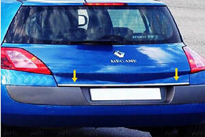 Кромка багажника (нерж.) SD, Carmos - Турецкая сталь для Renault Megane II 2004-2009 гг