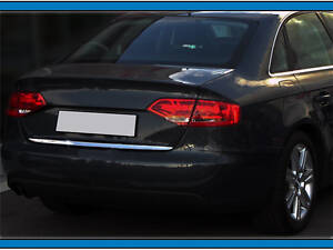 Кромка багажника (sedan, нерж.) OmsaLine - Итальянская нержавейка для Ауди A4 B8 2007-2015 гг