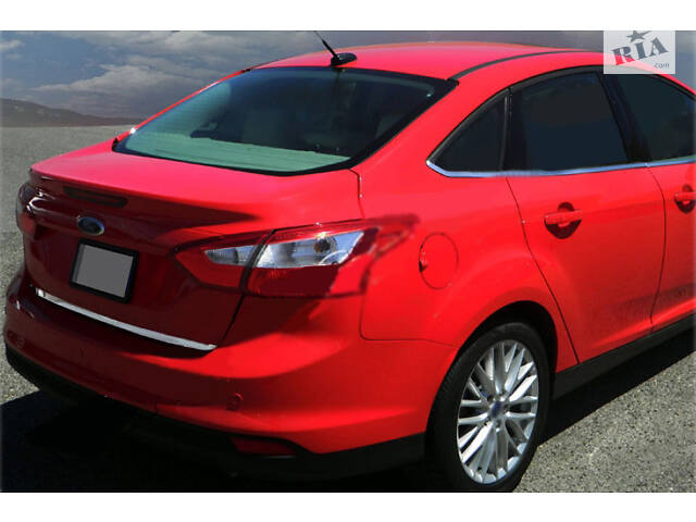 Кромка багажника 2011-2014 (Седан, нерж) для Ford Focus III