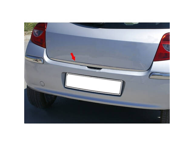 Кромка багажника (нерж.) для Renault Clio III 2005-2012 гг - Фото 1