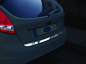 Кромка багажника (нерж.) OmsaLine - Итальянская нержавейка для Ford Fiesta 2008-2017 гг