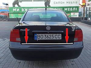 Кромка багажника SD 1996-2001 (нерж) для Volkswagen Passat B5
