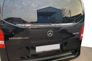 Кромка заднего стекла (малое стекло) (нерж) Carmos - Турецкая сталь для Mercedes Vito/V-class W447 2014- гг