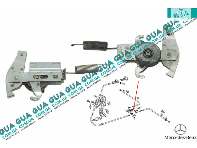 Кронштейн / фиксатор троса ручника ( механизм стояночного тормоза ) 0004200779 Mercedes / МЕРСЕДЕС E-CLASS 1995- / Е-КЛА