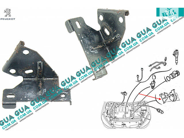 Кронштейн / опора потенциометра ( акселератор газа ) 19208R Peugeot / ПЕЖО 206