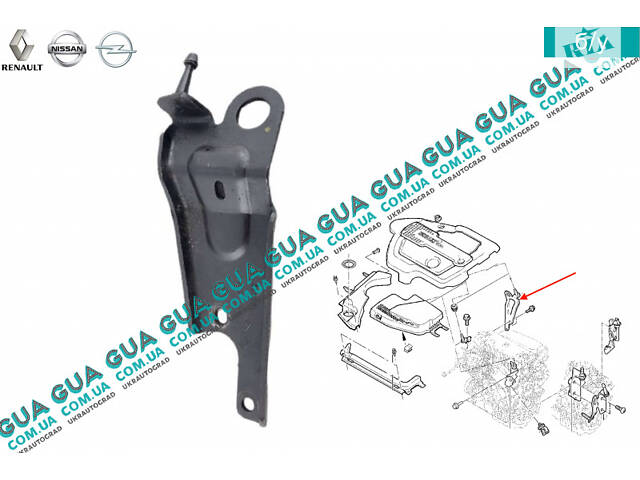 Кронштейн / подъемная скоба двигателя правая 8200165422 Nissan / НИССАН INTERSTAR 1998-2010 / ИНТЭРСТАР 98-10, Nissan /