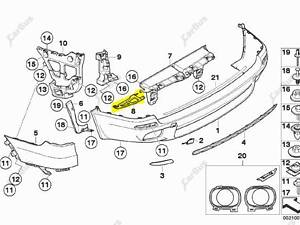 Кронштейн (кріплення) заднього бампера правий BMW X5 E70 (2010-2013) рестайл 51127226938