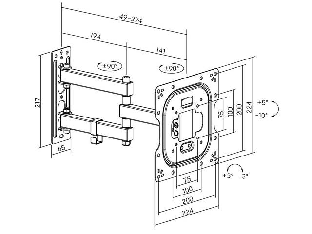 Кронштейн AGN AGN43-222P - Фото 2