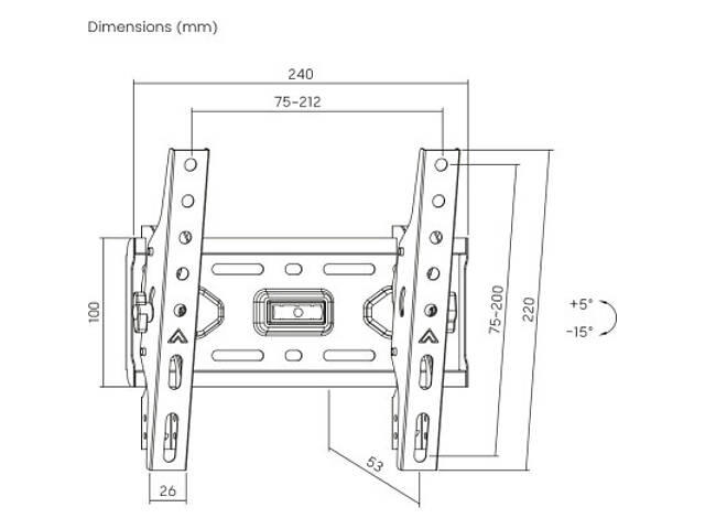 Кронштейн Brateck KL36-22T - Фото 5