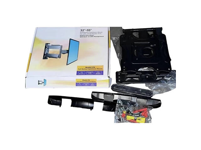 Кронштейн для телевізора 32-55 дюймів з регулюванням нахилу та поворотним механізмом XPRO Wall Mount P4 (42406-WALL MOUN - Фото 1