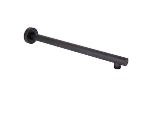 Кронштейн для верхнього душу Qtap Trubice 400 мм округлий QTTRU120BLM45927 Black Matt