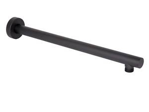 Кронштейн для верхнього душу Qtap Trubice 400 мм округлий QTTRU120BLM45927 Black Matt