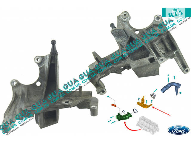 Кронштейн двигателя / впускного коллектора FM5Q9B470CB Ford / ФОРД FIESTA VI 2008-2017 / ФИЕСТА 4, Ford / ФОРД CONNECT 2