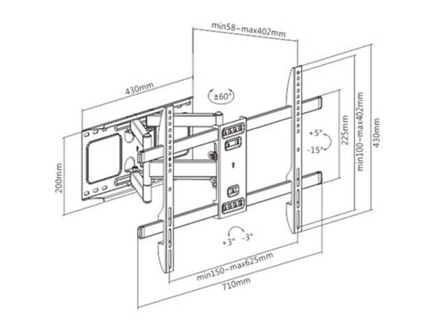 Кронштейн Gembird WM-80ST-02 - Фото 2