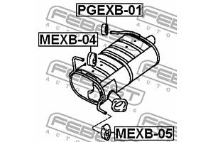 Кронштейн глушителя LEXUS IS (_E2_) / LEXUS LS (_F5_) 1990-2019 г.