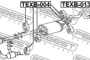 Кронштейн глушителя MAZDA 6 (GG) / MAZDA E (SR2) / MAZDA MPV (LW) 1983-2019 г.