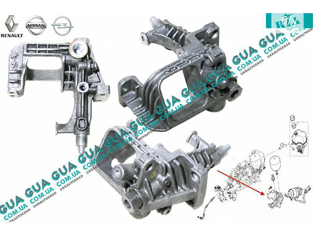 Кронштейн крепления бачка / насоса гидроблока АКПП 7701070842 Nissan / НИССАН PRIMASTAR 2000- / ПРИМАСТАР 00-, Opel / ОП