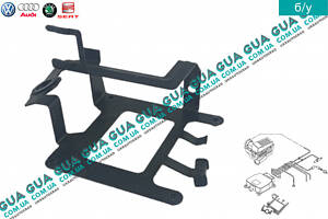 Кронштейн кріплення блоку клапанів вакуумної системи 1K0996279B VW/ВОЛЬКС ВАГЕН CADDY III 2004-/КАДДІ 3 04-, Skoda /