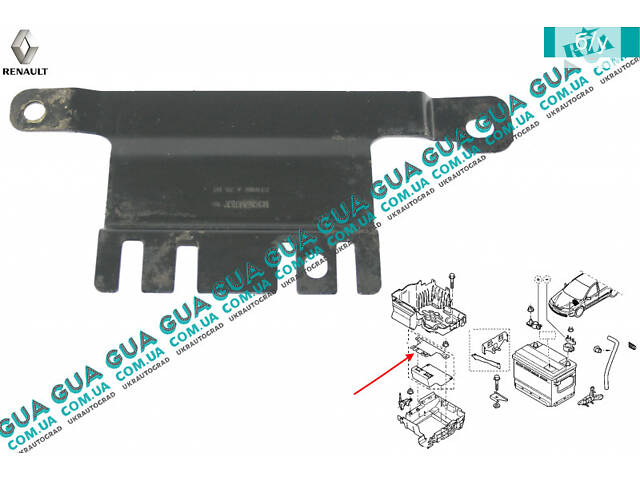 Кронштейн крепления блока управления двигателем ЭБУ / ECU 8200231088 Renault / РЕНО LAGUNA II / ЛАГУНА 2, Renault / РЕНО